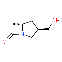 ChemSpider 2D Image | (3R,5S)-3-(Hydroxymethyl)-1-azabicyclo[3.2.0]heptan-7-one | C7H11NO2
