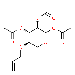 ChemSpider 2D Image | 4-O-Allylxylopyranose triacetate | C14H20O8