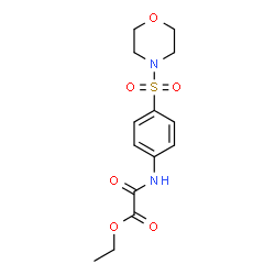 ChemSpider 2D Image | Ethyl {[4-(4-morpholinylsulfonyl)phenyl]amino}(oxo)acetate | C14H18N2O6S