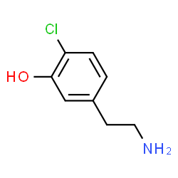 ChemSpider 2D Image | 5-(2-Aminoethyl)-2-chlorophenol | C8H10ClNO