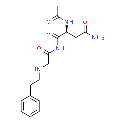 ChemSpider 2D Image | N~2~-Acetyl-N~1~-{[(2-phenylethyl)amino]acetyl}-L-aspartamide | C16H22N4O4