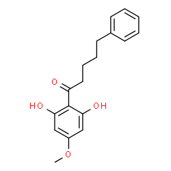 ChemSpider 2D Image | 1-(2,6-Dihydroxy-4-methoxyphenyl)-5-phenyl-1-pentanone | C18H20O4