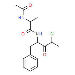 ChemSpider 2D Image | N~2~-Acetyl-N-(4-chloro-3-oxo-1-phenyl-2-pentanyl)alaninamide | C16H21ClN2O3