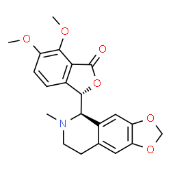 ChemSpider 2D Image | (1R,9S)-(−)-beta-Hydrastine | C21H21NO6