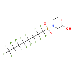 ChemSpider 2D Image | N-Ethylperfluorooctane sulfonamidoacetic acid | C12H8F17NO4S
