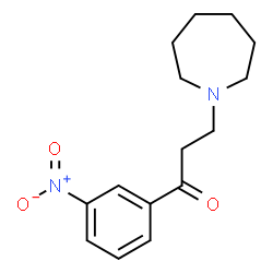 ChemSpider 2D Image | 3-(1-Azepanyl)-1-(3-nitrophenyl)-1-propanone | C15H20N2O3