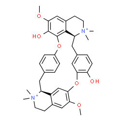 ChemSpider 2D Image | (1'alpha)-7',12'-Dihydroxy-6,6'-dimethoxy-2,2,2',2'-tetramethyltubocuraran-2,2'-diium | C38H44N2O6