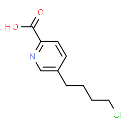 ChemSpider 2D Image | 5-(4-Chlorobutyl)-2-pyridinecarboxylic acid | C10H12ClNO2