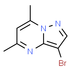 ChemSpider 2D Image | 3-Bromo-5,7-dimethylpyrazolo[1,5-a]pyrimidine | C8H8BrN3