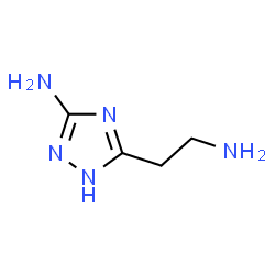 ChemSpider 2D Image | 1H-1,2,4-triazole-3-ethanamine, 5-amino- | C4H9N5