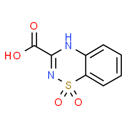 ChemSpider 2D Image | 4H-1,2,4-Benzothiadiazine-3-carboxylic acid 1,1-dioxide | C8H6N2O4S