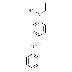 ChemSpider 2D Image | N-Ethyl-N-hydroxy-4-[(E)-phenyldiazenyl]aniline | C14H15N3O