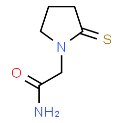 ChemSpider 2D Image | 1-PYRROLIDINEACETAMIDE,2-THIOXO- | C6H10N2OS