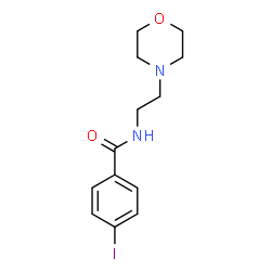 ChemSpider 2D Image | 4-iodo-N-(2-morpholinoethyl)benzamide | C13H17IN2O2