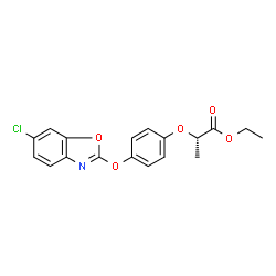 ChemSpider 2D Image | (-)-fenoxaprop-ethyl | C18H16ClNO5