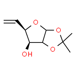 ChemSpider 2D Image | (2xi)-5,6-Dideoxy-1,2-O-isopropylidene-D-threo-hex-5-enofuranose | C9H14O4