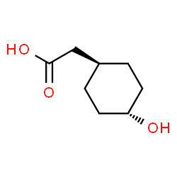 ChemSpider 2D Image | trans-4-Hydroxycyclohexylacetic acid | C8H14O3