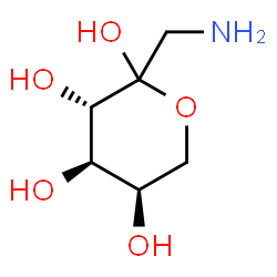 ChemSpider 2D Image | 1-Amino-1-deoxy-D-fructopyranose | C6H13NO5