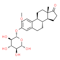 ChemSpider 2D Image | 2-Methoxyestrone 3-glucuronide | C24H32O8