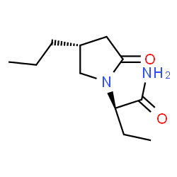 ChemSpider 2D Image | (2R)-2-[(4R)-2-Oxo-4-propyl-1-pyrrolidinyl]butanamide | C11H20N2O2