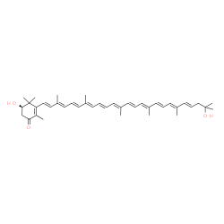 ChemSpider 2D Image | dinoxanthin | C40H54O3