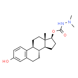 ChemSpider 2D Image | (17beta)-3-Hydroxyestra-1,3,5(10)-trien-17-yl 2,2-dimethylhydrazinecarboxylate | C21H30N2O3