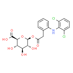 ChemSpider 2D Image | diclofenac glucuronide | C20H19Cl2NO8