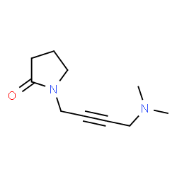 ChemSpider 2D Image | 1-(4-Dimethylamino-but-2-ynyl)-pyrr; olidin-2-one | C10H16N2O
