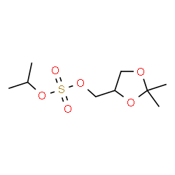 ChemSpider 2D Image | (2,2-Dimethyl-1,3-dioxolan-4-yl)methyl isopropyl sulfate | C9H18O6S