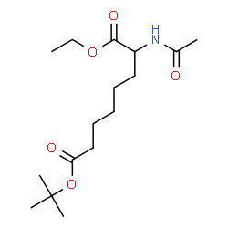 ChemSpider 2D Image | 1-Ethyl 8-(2-methyl-2-propanyl) 2-acetamidooctanedioate | C16H29NO5