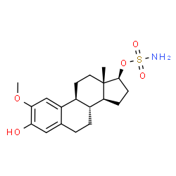 ChemSpider 2D Image | (17beta)-3-Hydroxy-2-methoxyestra-1(10),2,4-trien-17-yl sulfamate | C19H27NO5S