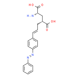 ChemSpider 2D Image | (4R)-4-[(2E)-3-{4-[(E)-Phenyldiazenyl]phenyl}-2-propen-1-yl]-L-glutamic acid | C20H21N3O4