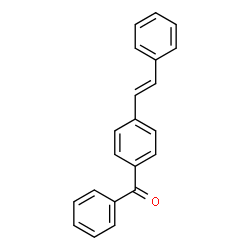 ChemSpider 2D Image | Phenyl{4-[(E)-2-phenylvinyl]phenyl}methanone | C21H16O