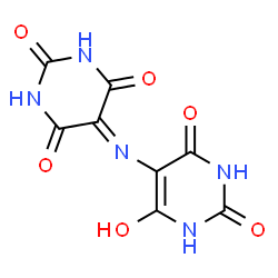 ChemSpider 2D Image | 5-[(6-Hydroxy-2,4-dioxo-1,2,3,4-tetrahydro-5-pyrimidinyl)imino]-2,4,6(1H,3H,5H)-pyrimidinetrione | C8H5N5O6