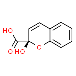 ChemSpider 2D Image | (2S)-2-Hydroxy-2H-chromene-2-carboxylic acid | C10H8O4