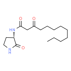 ChemSpider 2D Image | 3-Oxo-N-[(3S)-2-oxo-3-pyrrolidinyl]dodecanamide | C16H28N2O3