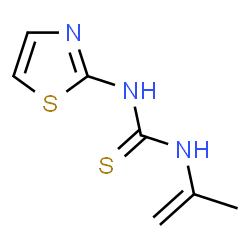 ChemSpider 2D Image | 1-Isopropenyl-3-(1,3-thiazol-2-yl)thiourea | C7H9N3S2