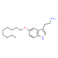 ChemSpider 2D Image | 5-(nonyloxy)tryptamine | C19H30N2O