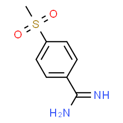 ChemSpider 2D Image | 4-(Methylsulfonyl)benzenecarboximidamide | C8H10N2O2S