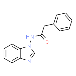 ChemSpider 2D Image | N-(1H-Benzimidazol-1-yl)-2-phenylacetamide | C15H13N3O