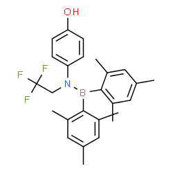 ChemSpider 2D Image | 4-[(Dimesitylboryl)(2,2,2-trifluoroethyl)amino]phenol | C26H29BF3NO