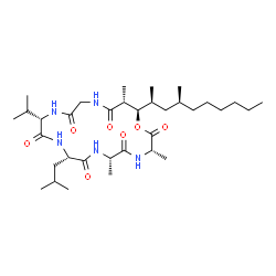 ChemSpider 2D Image | emericellamide B | C34H61N5O7