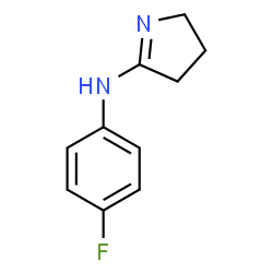 ChemSpider 2D Image | N-(4-Fluorophenyl)-3,4-dihydro-2H-pyrrol-5-amine | C10H11FN2