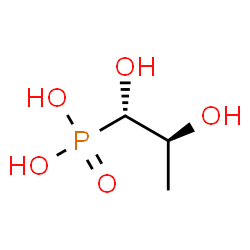 ChemSpider 2D Image | (1S,2S)-1,2-dihydroxypropylphosphonic acid | C3H9O5P