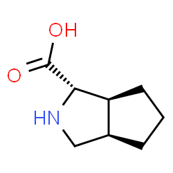 ChemSpider 2D Image | (1S,3aR,6aS)-Octahydrocyclopenta[c]pyrrole-1-carboxylic acid | C8H13NO2