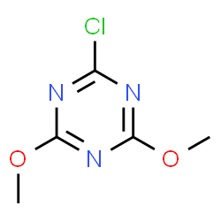 ChemSpider 2D Image | 2-Chloro-4,6-dimethoxy-1,3,5-triazine | C5H6ClN3O2