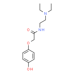 ChemSpider 2D Image | N-[2-(Diethylamino)ethyl]-2-(4-hydroxyphenoxy)acetamide | C14H22N2O3