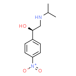 ChemSpider 2D Image | (1R)-2-(Isopropylamino)-1-(4-nitrophenyl)ethanol | C11H16N2O3