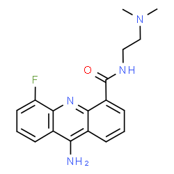 ChemSpider 2D Image | 5-fluoro-9-amino-(n-(2-dimethylamino)ethyl)acridine-4-carboxamide | C18H19FN4O