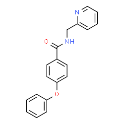 ChemSpider 2D Image | 4-Phenoxy-N-(2-pyridinylmethyl)benzamide | C19H16N2O2